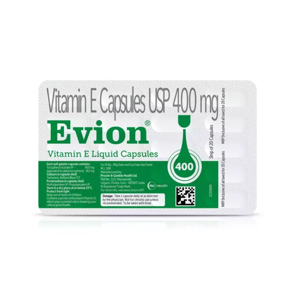 Evion 400mg Strip Of 20 Capsule - Image 4